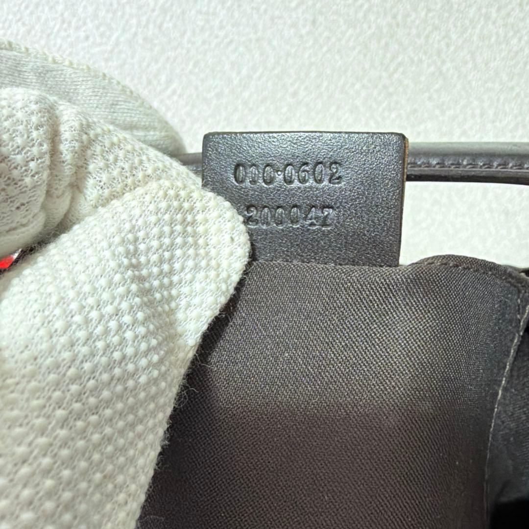 GUCCI グッチ GG柄 キャンパス×レザー ワンショルダーバッグ