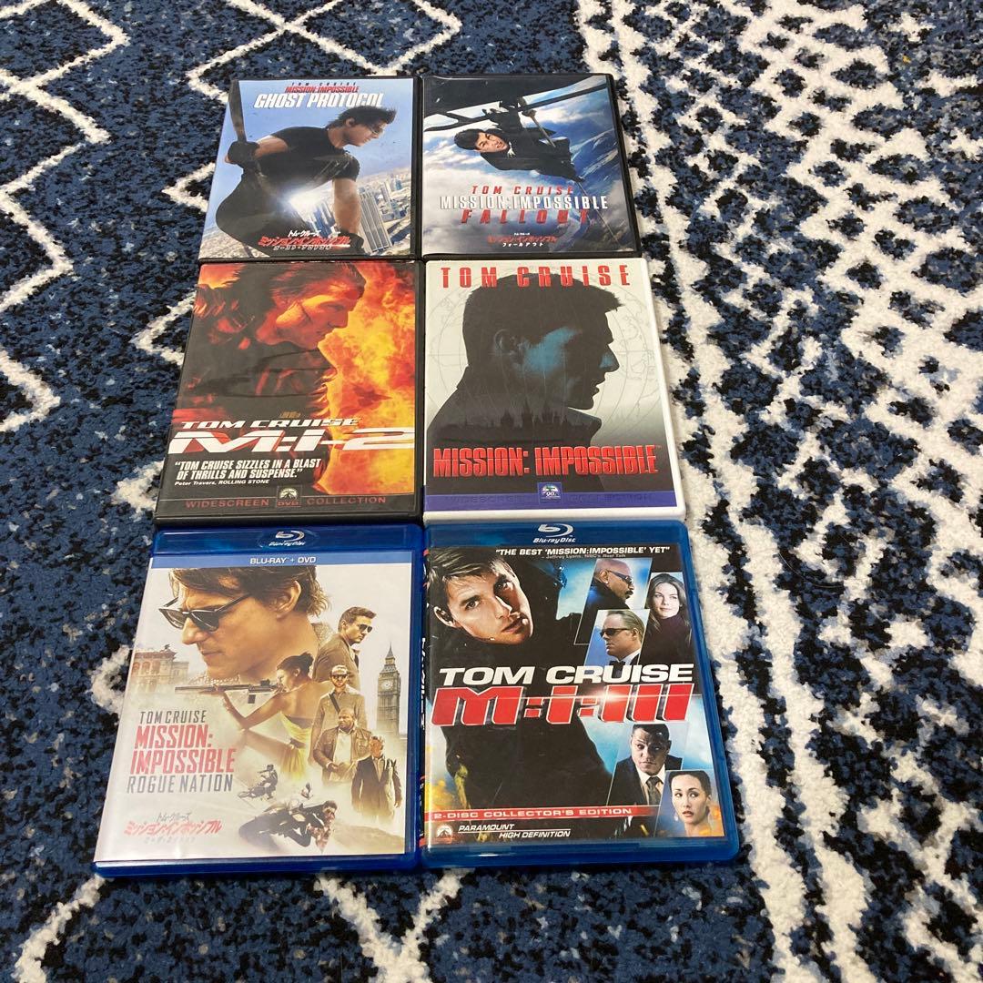 DVD6枚、ミッションインポッシブル、トムクルーズ、人気シリーズ