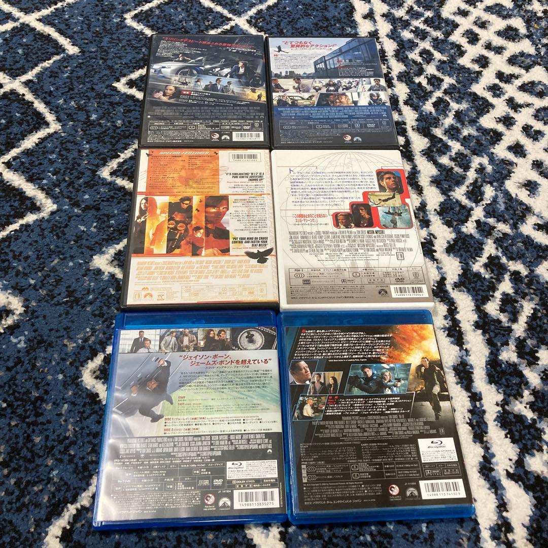 DVD6枚、ミッションインポッシブル、トムクルーズ、人気シリーズ