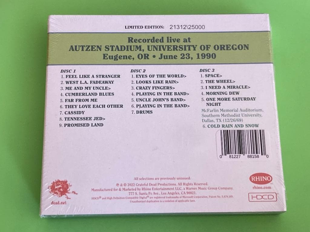 Grateful Dead　Dave's Picks Vol.44　3CD　新品