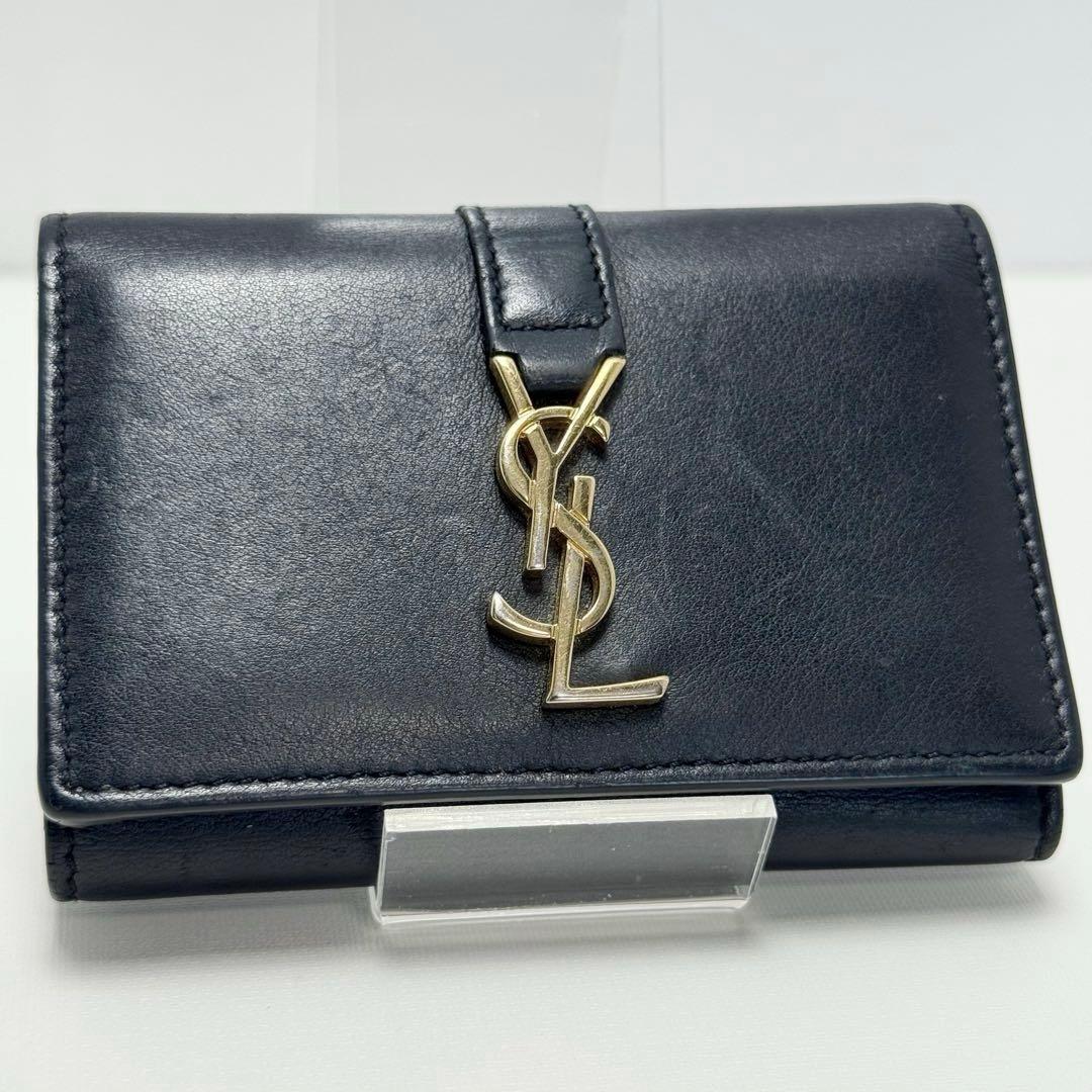 ✨箱付✨サンローラン キーケース 6連 カサンドラ 本革 カード 袋付 男女兼用