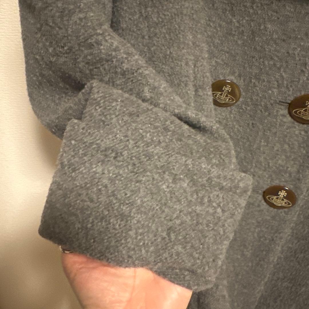 RED LABEL グレー ダブルブレスト ピーコート