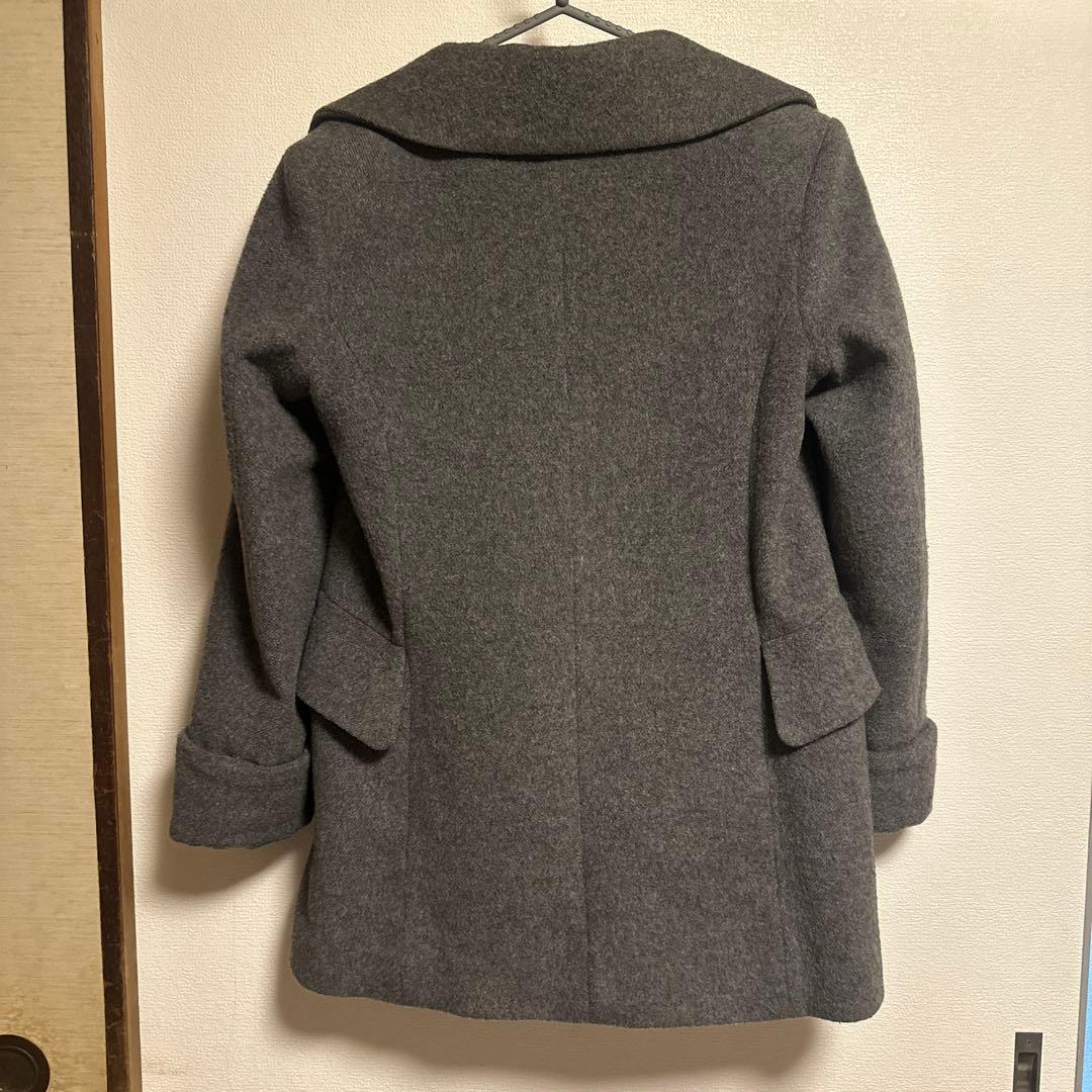 RED LABEL グレー ダブルブレスト ピーコート