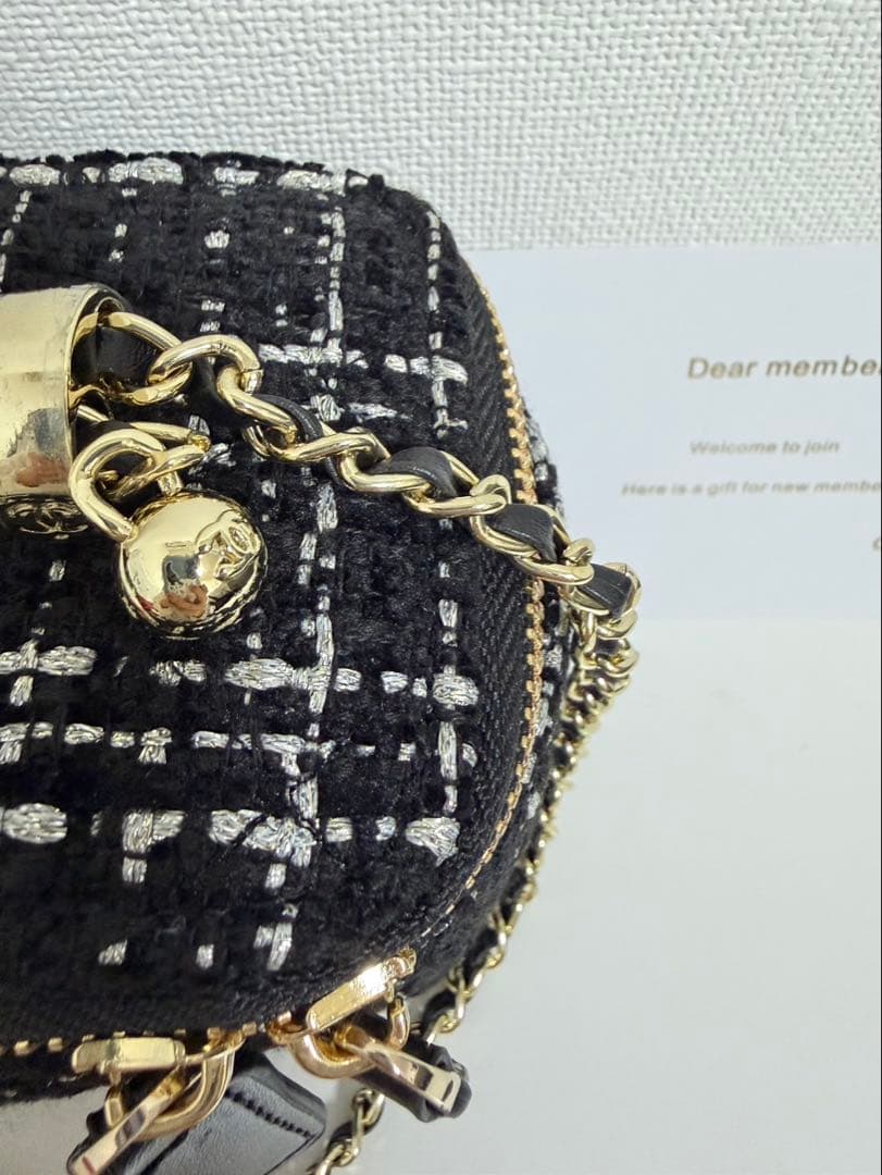 CHANEL シャネル　ノベルティ　チェーン　ショルダーバッグ　ツイード