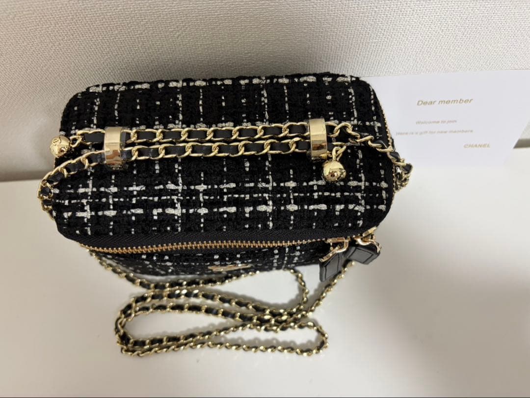 CHANEL シャネル　ノベルティ　チェーン　ショルダーバッグ　ツイード