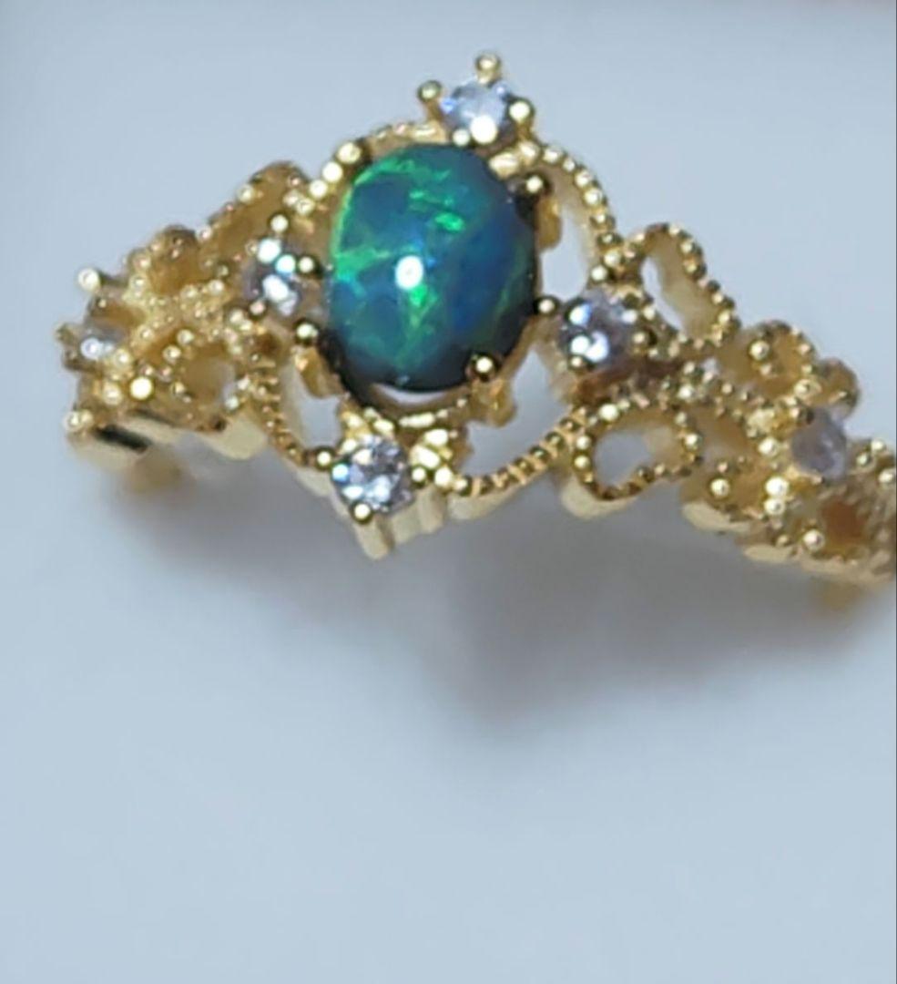 ハイクラス　極ネオンライトニングリッジ産ブラックオパール　0.639ct