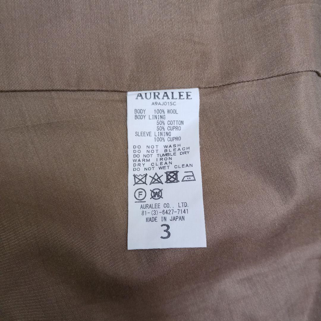 ✨菊池風磨着用✨未使用級✨オーラリー　ウールサージチェック ジャケット　3