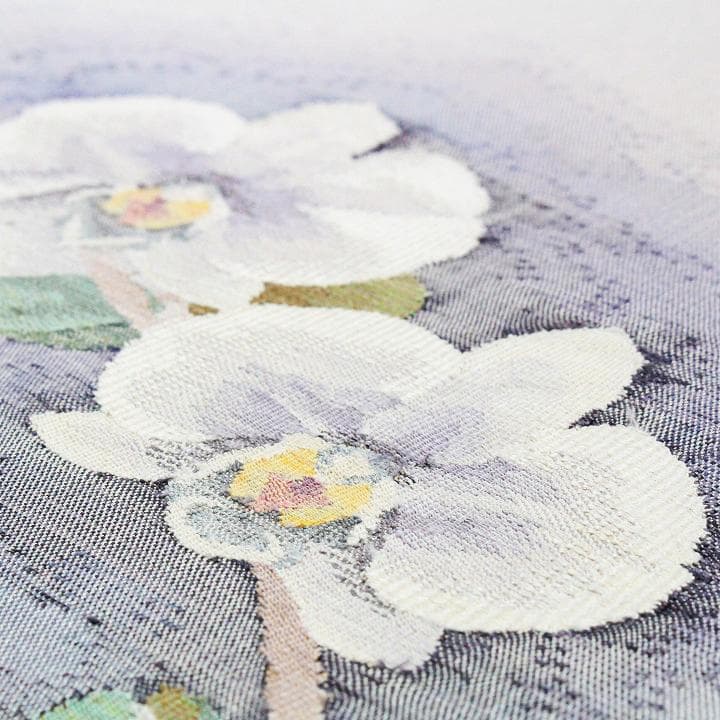 日本の歌姫【美空ひばり】デザイン　エレガントな【胡蝶蘭】　美品の袋帯です