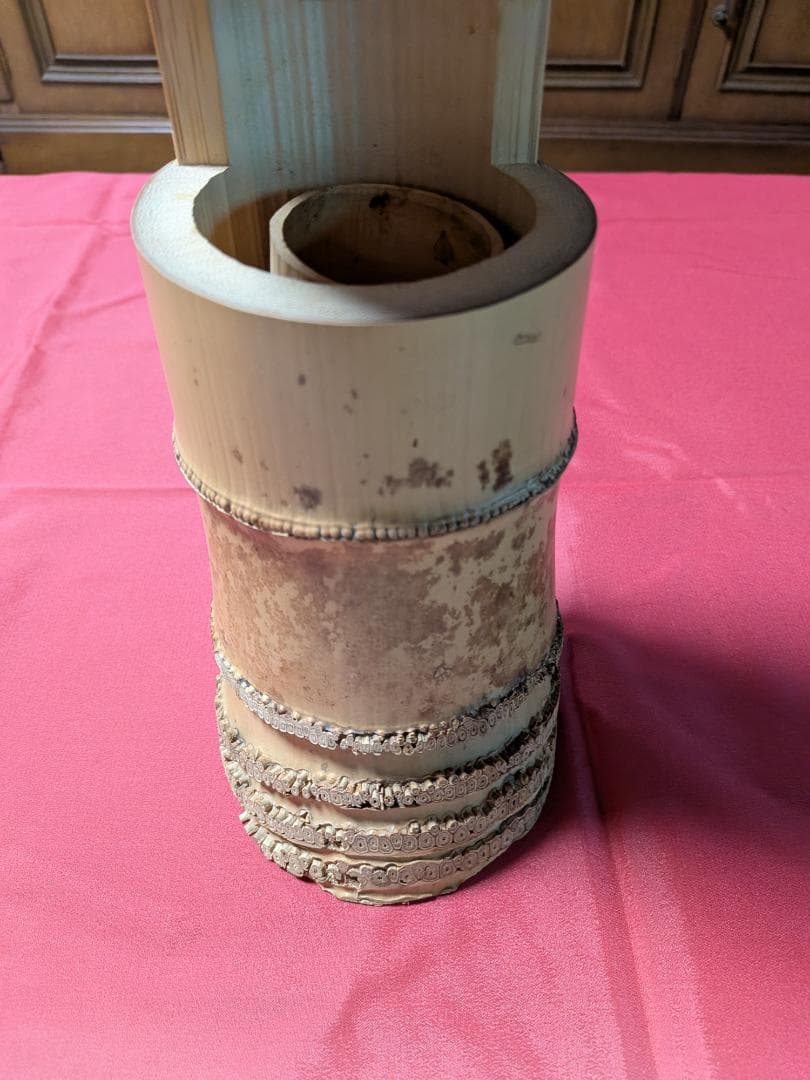 根付竹花入（三重切）