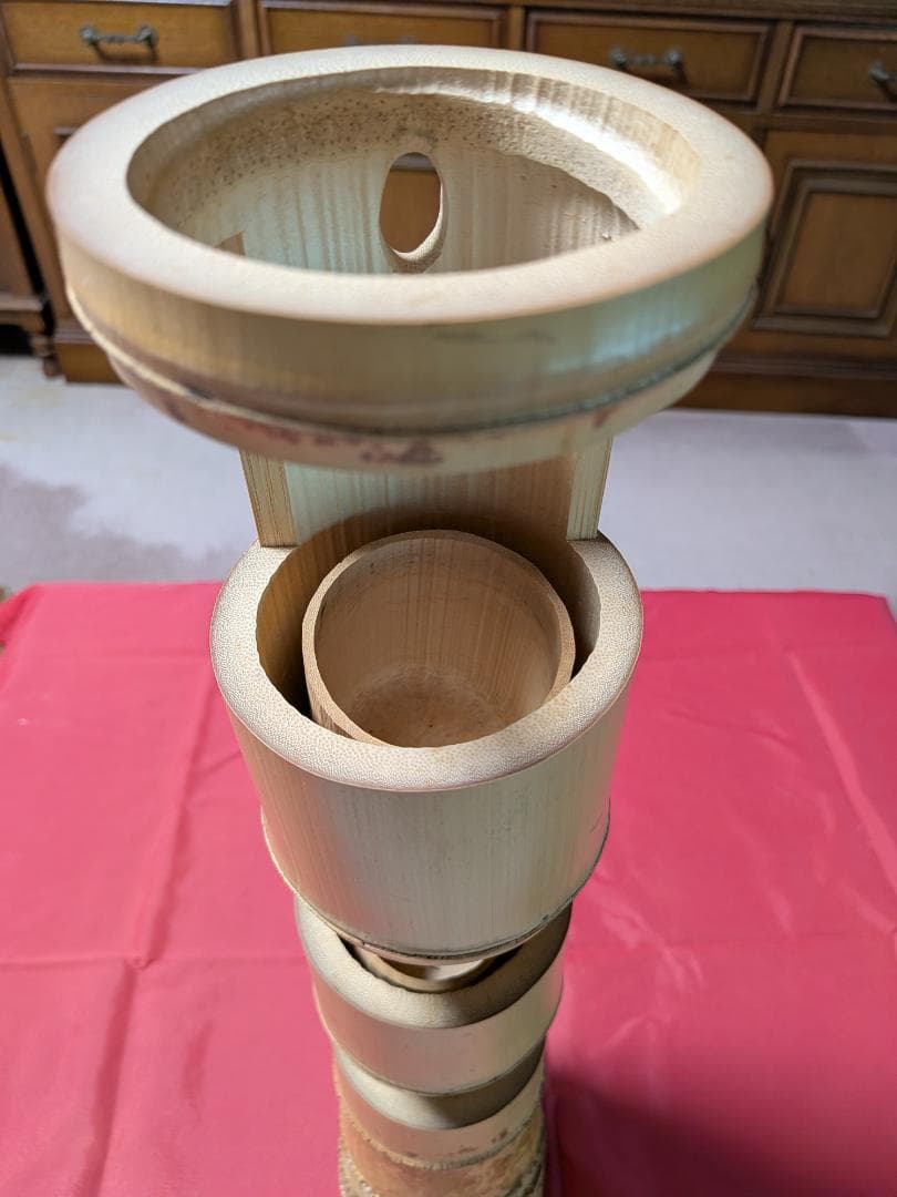 根付竹花入（三重切）