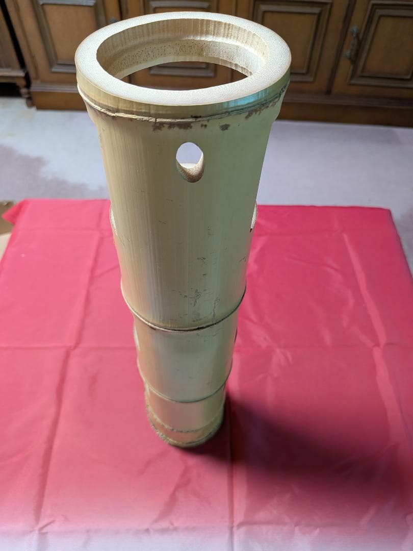 根付竹花入（三重切）