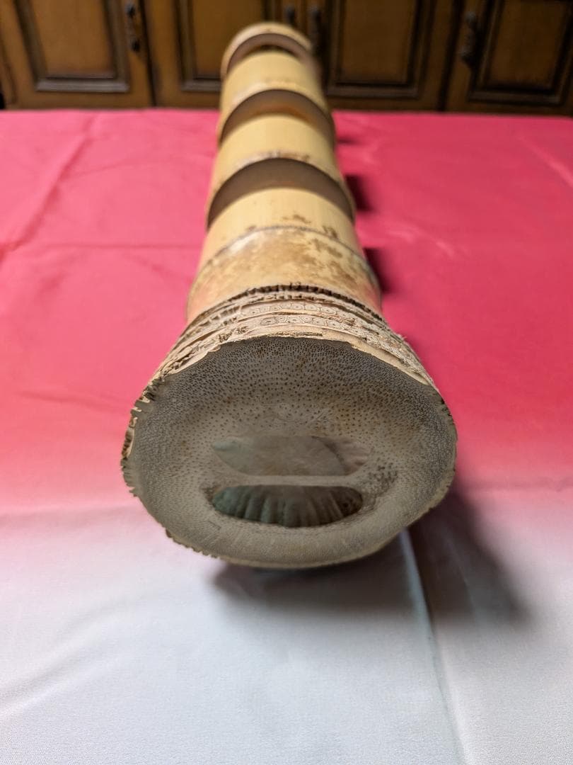 根付竹花入（三重切）