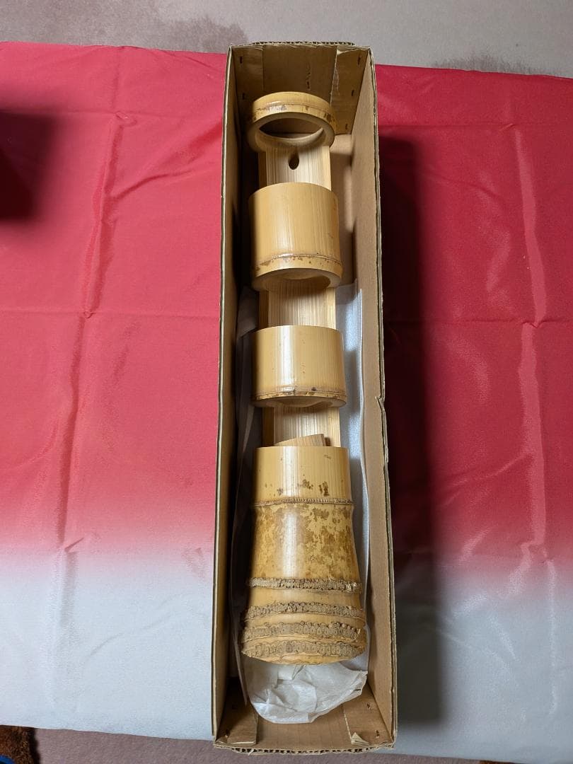 根付竹花入（三重切）