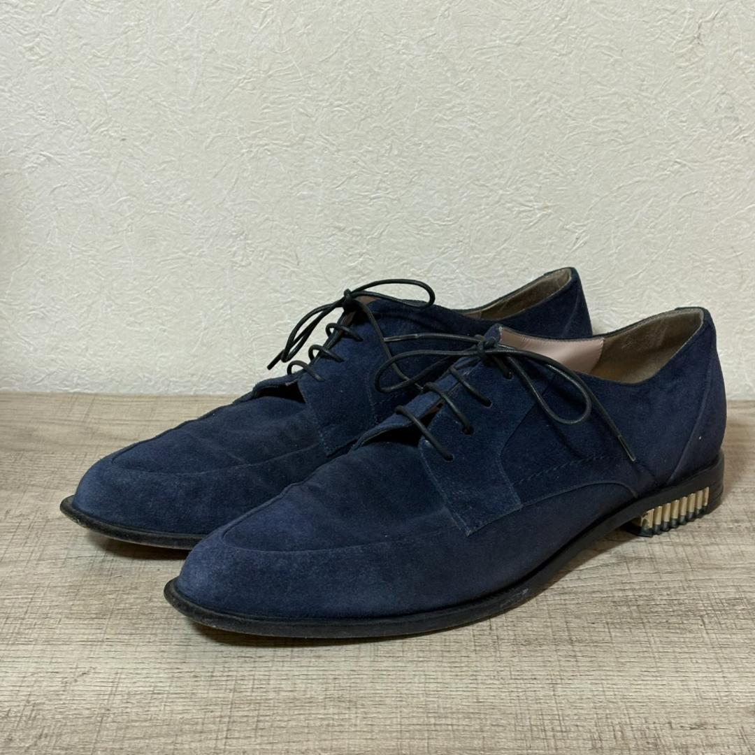 GIORGIO ARMANI スウェード ローファー 38 SIZE ネイビー