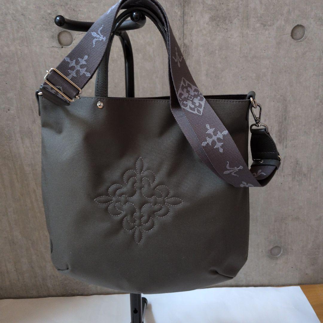 russet　ラシット　ナイロン2wayショルダー　トートバック　グレー