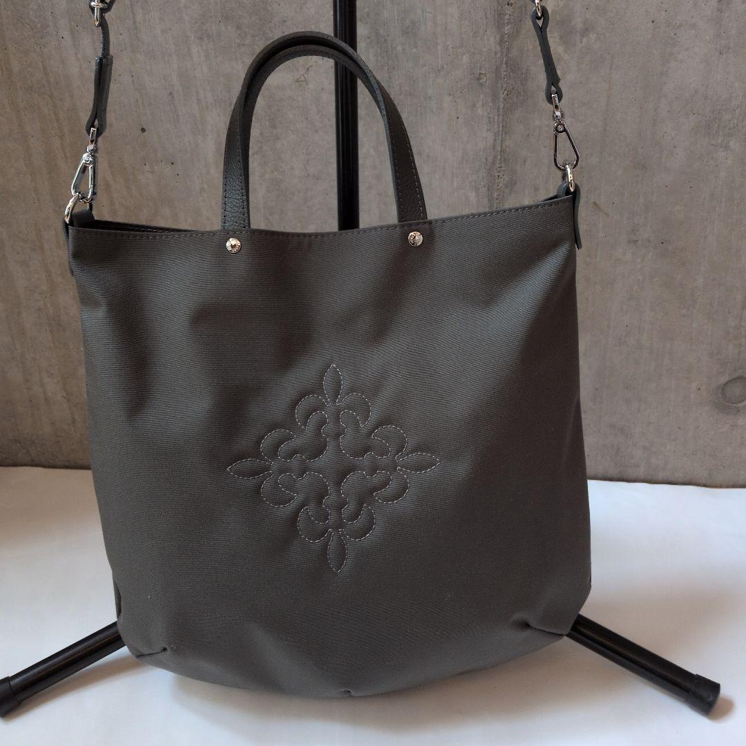 russet　ラシット　ナイロン2wayショルダー　トートバック　グレー