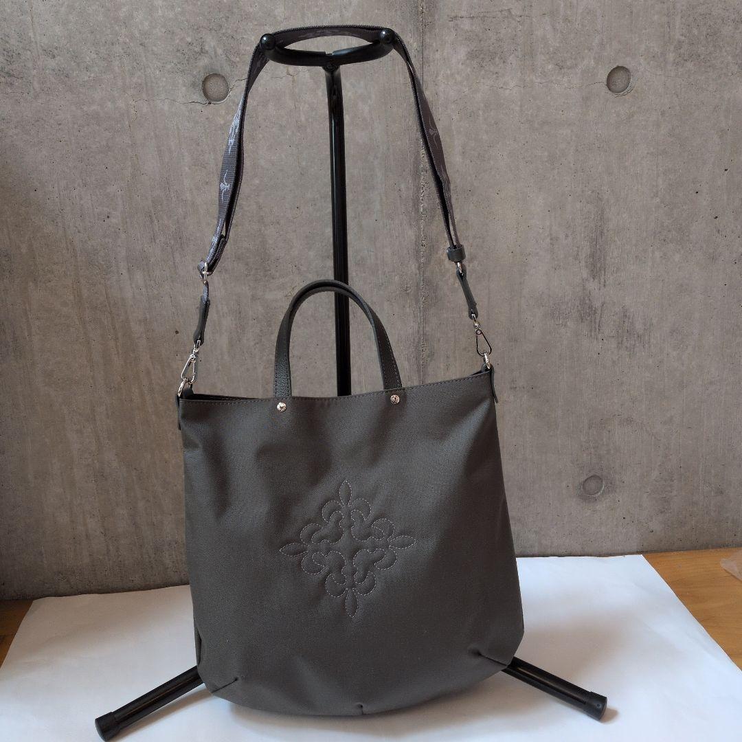 russet　ラシット　ナイロン2wayショルダー　トートバック　グレー