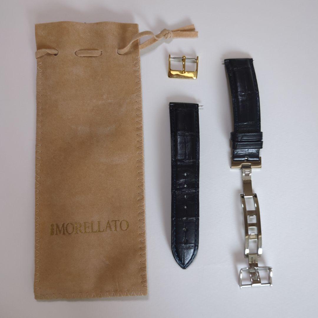 モレラート アリゲーター ワニ 革 20mm 腕時計 ベルト バンド Dバックル