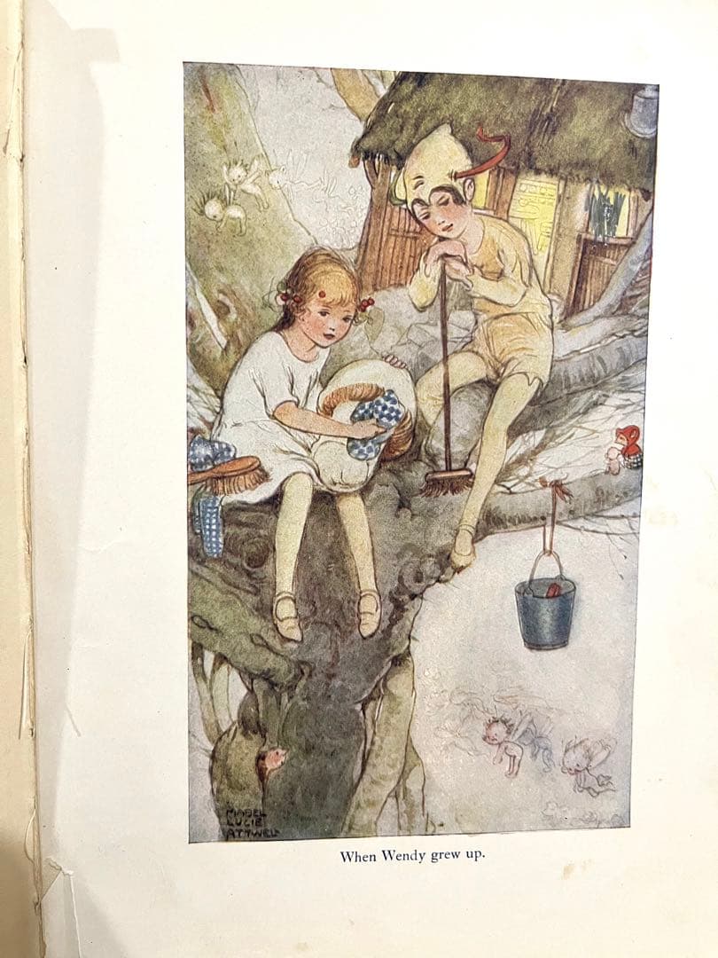 SALE！No.193 アンティーク　古書 洋書 絵本 ピーター・パン