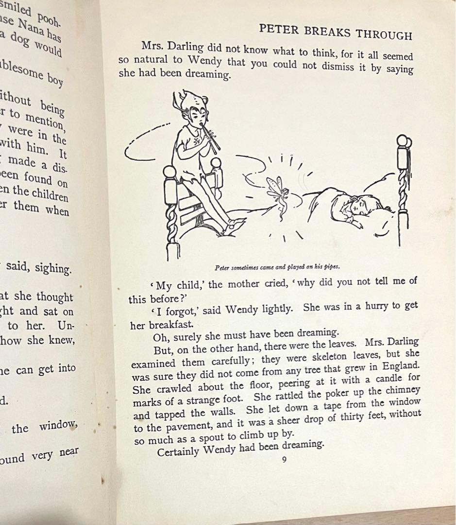 SALE！No.193 アンティーク　古書 洋書 絵本 ピーター・パン