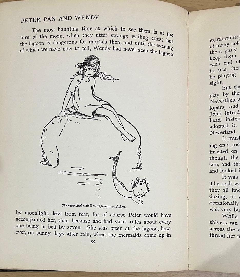 SALE！No.193 アンティーク　古書 洋書 絵本 ピーター・パン