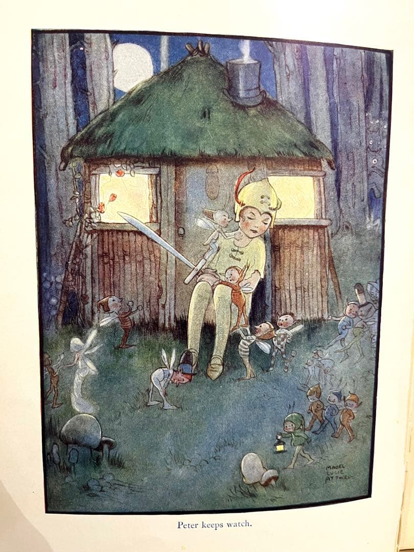 SALE！No.193 アンティーク　古書 洋書 絵本 ピーター・パン