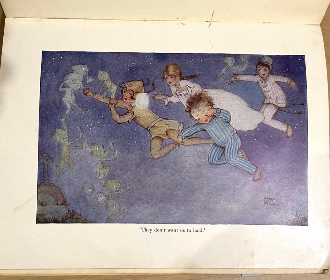 SALE！No.193 アンティーク　古書 洋書 絵本 ピーター・パン