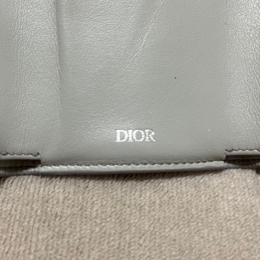 【美品】Dior ディオール　三つ折り財布　ウォレット コンパクト CDアイコン