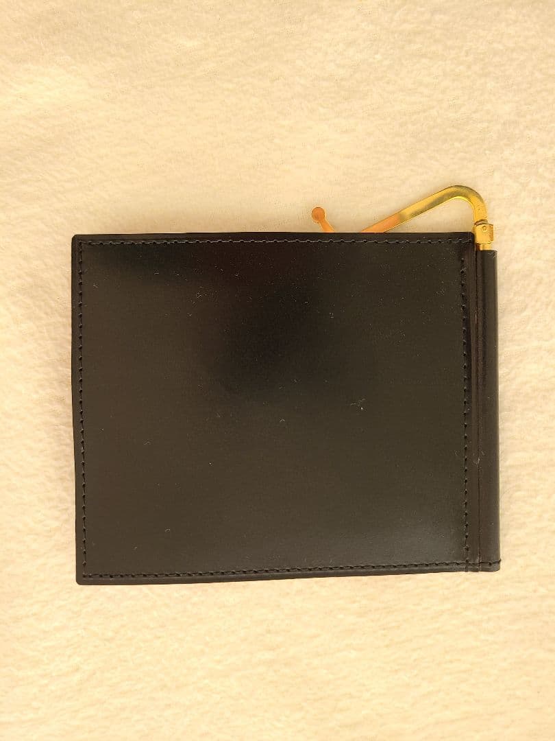 中古美品 GANZOシンブライドル マネークリップ ブラック