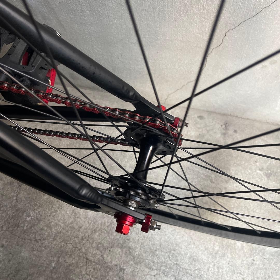 関東圏限定販売　美品　LEADER 725 ピストバイク ブラック/レッド