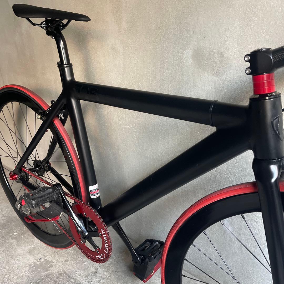 関東圏限定販売　美品　LEADER 725 ピストバイク ブラック/レッド