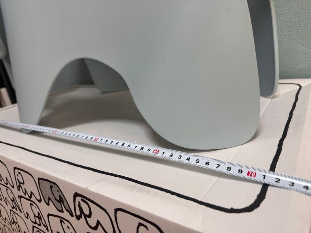 【正規品】ヴィトラ　イームズ エレファント アイスグレー H415mm