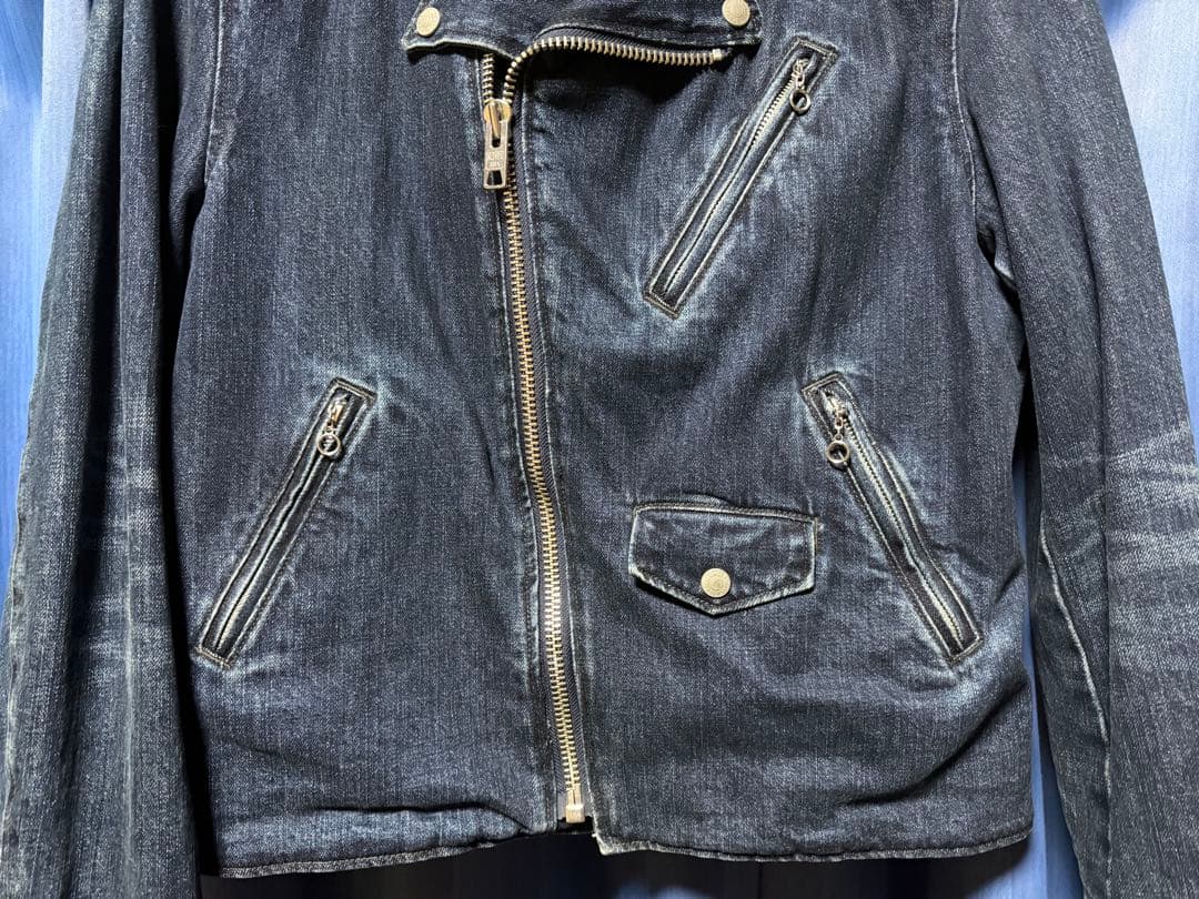 Schott ショット ダブル ライダースジャケット デニムジャケット XL
