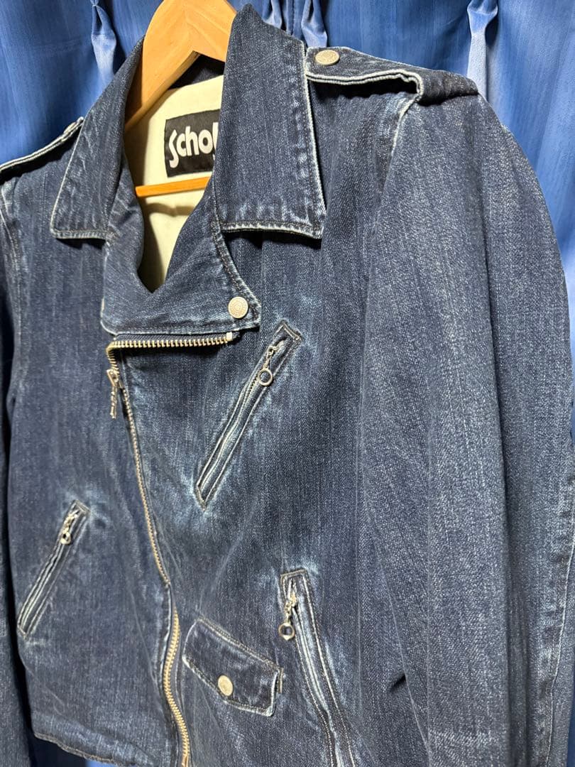 Schott ショット ダブル ライダースジャケット デニムジャケット XL