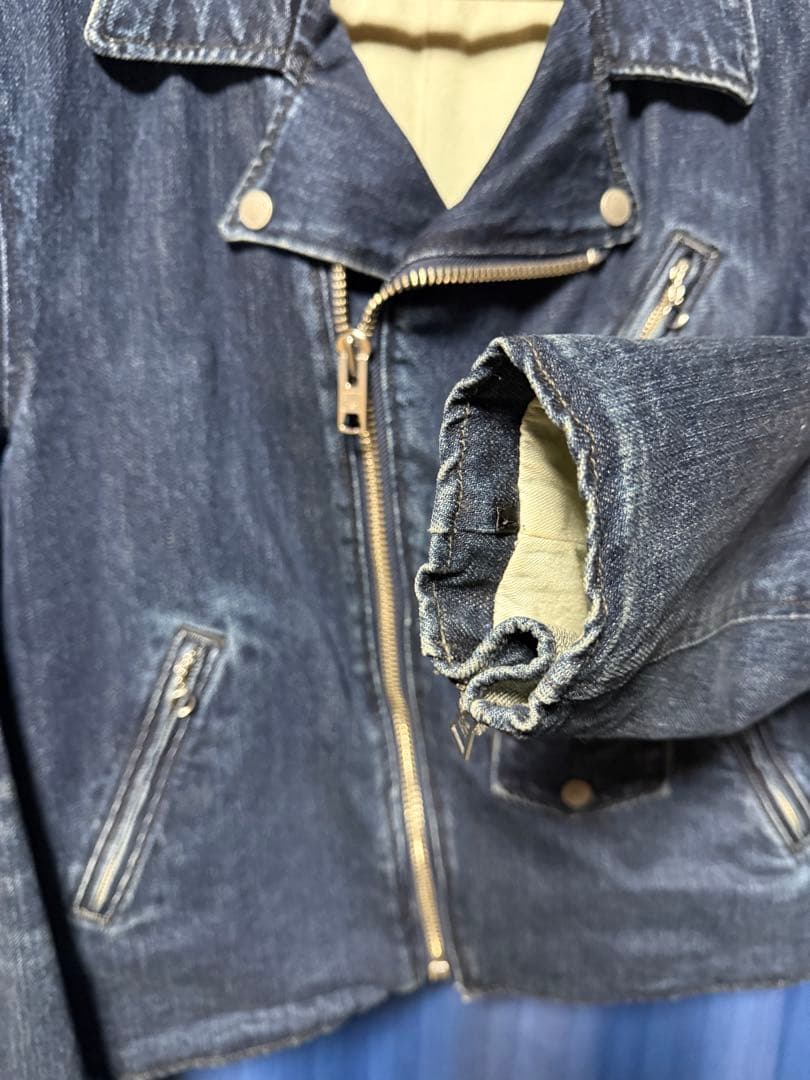 Schott ショット ダブル ライダースジャケット デニムジャケット XL