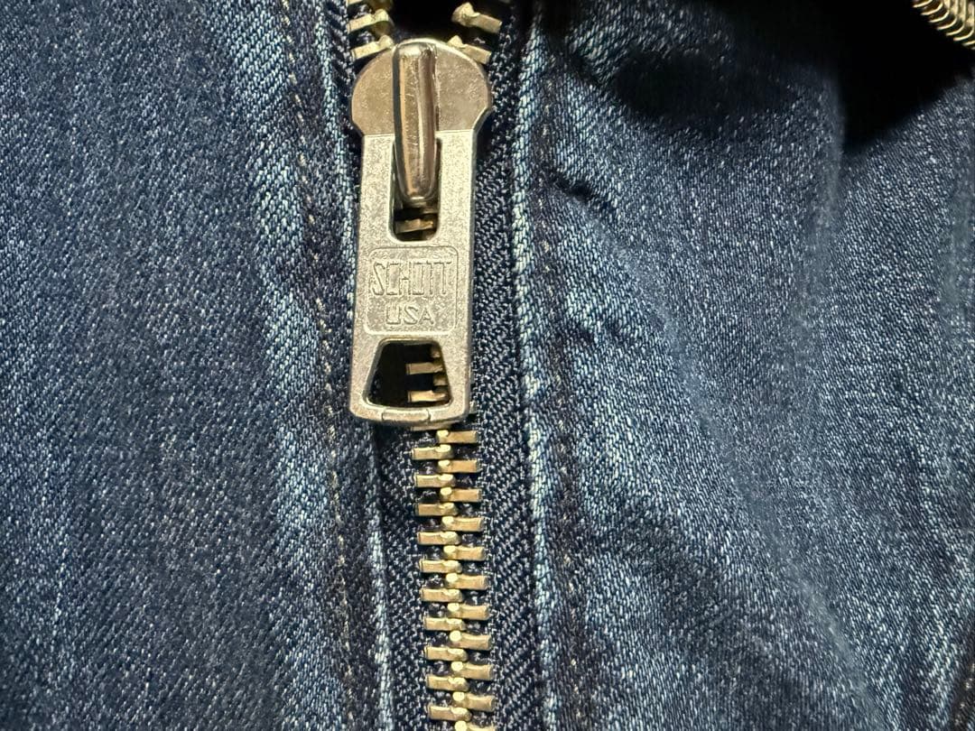 Schott ショット ダブル ライダースジャケット デニムジャケット XL