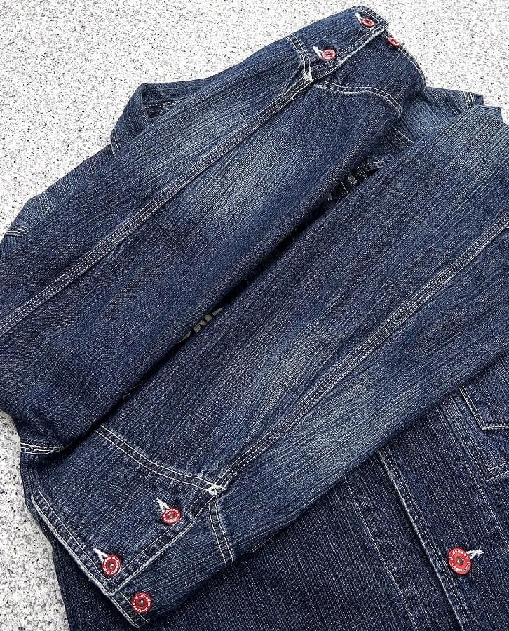 美品 L CUNE キューン デニム カバーオール USED加工