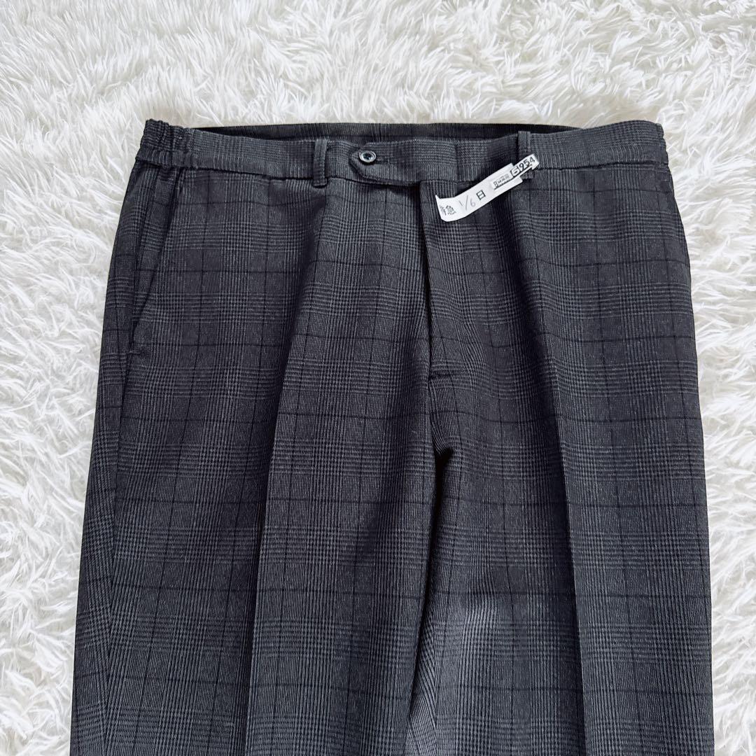 【スーツセレクト】4S スリーピース スーツ グレー チェック AB6 手洗い可