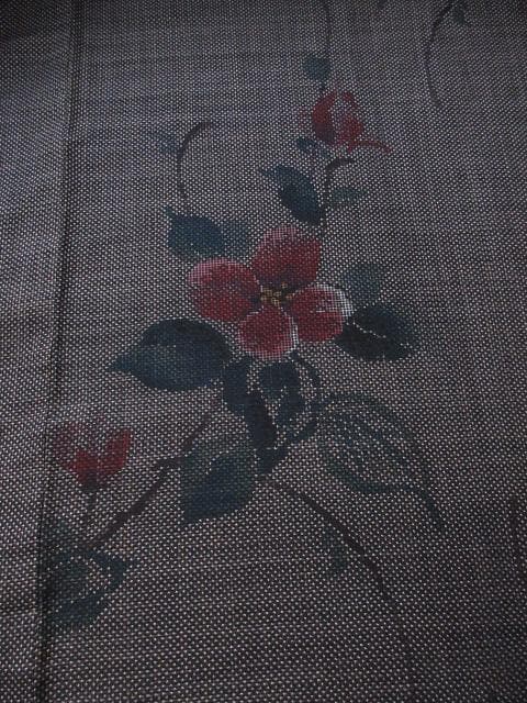 未着用に近い！都喜エ門＊藤絹織物＊７マルキ＊本場大島紬＊着物＊１６７ｃｍ＊裄６６