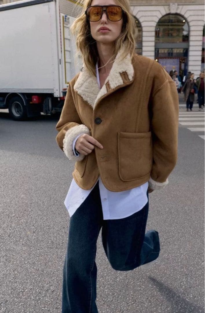 ZARA リバーシブルダブルフェイスジャケット