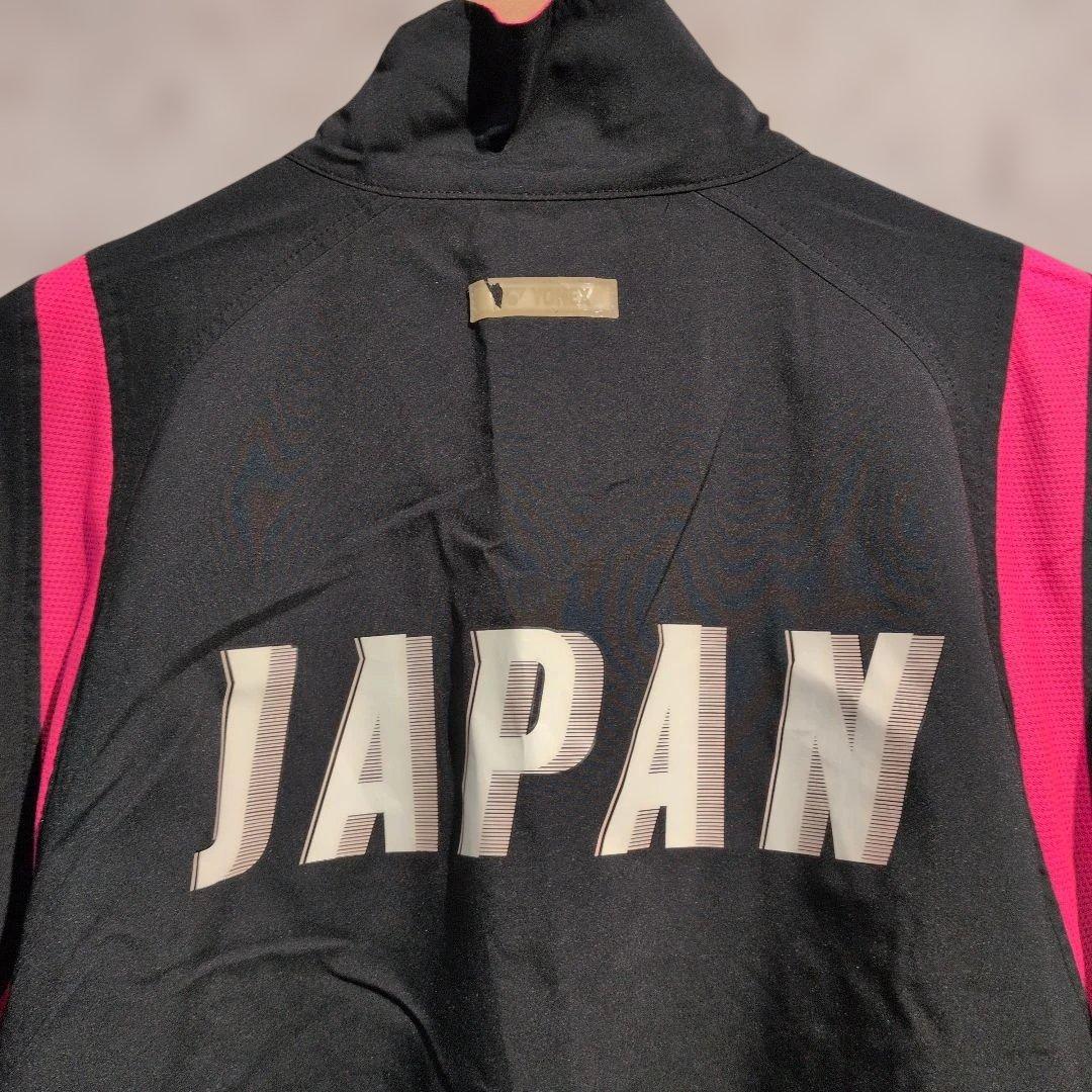 YONEX バドミントン日本代表　ウォームアップウェア 黒/ピンク