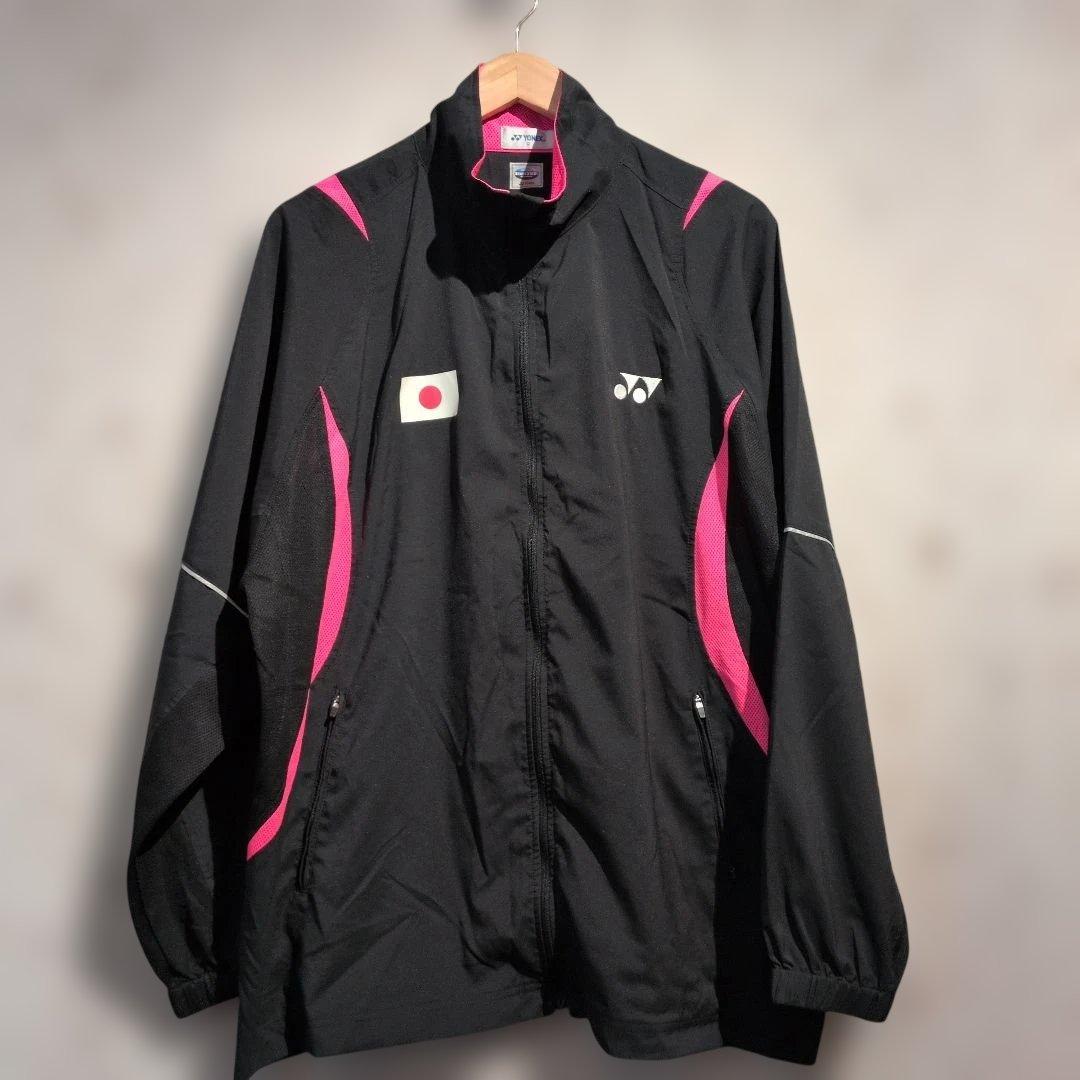 YONEX バドミントン日本代表　ウォームアップウェア 黒/ピンク