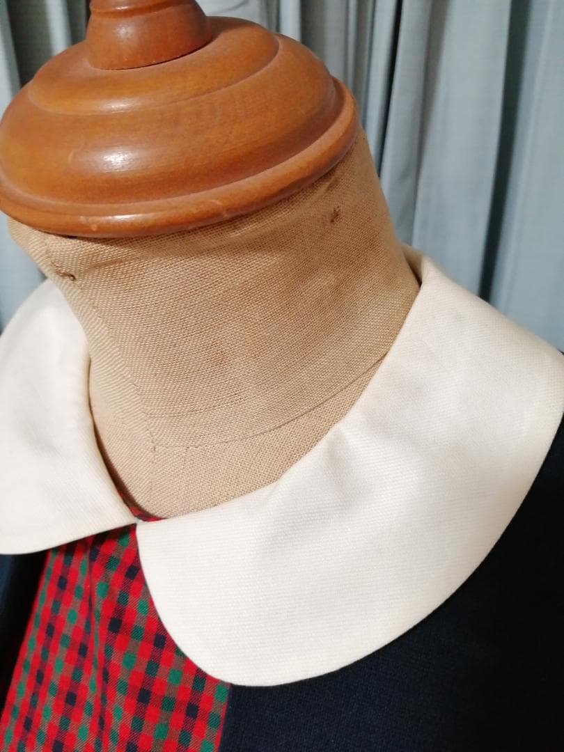 ファミリア　ボレロ付きワンピース　160cm　赤チェック柄