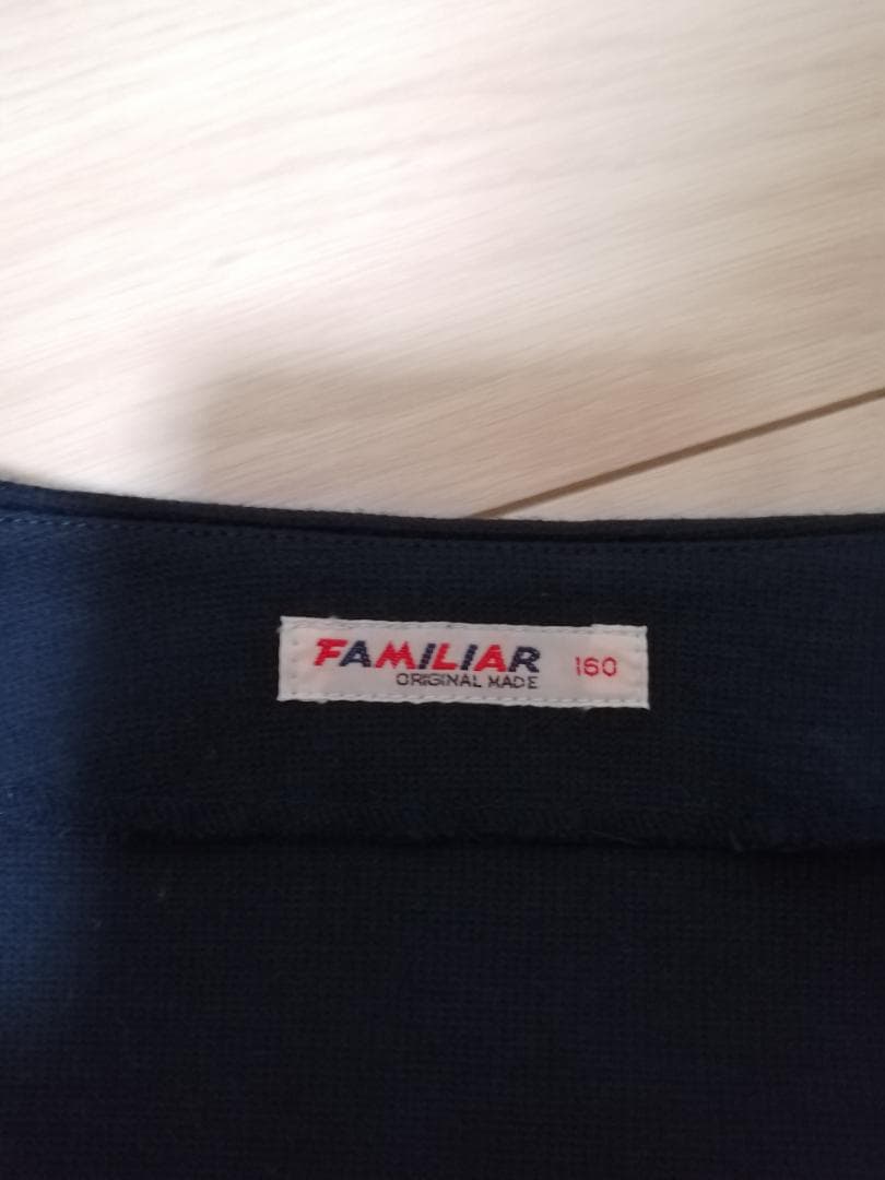 ファミリア　ボレロ付きワンピース　160cm　赤チェック柄