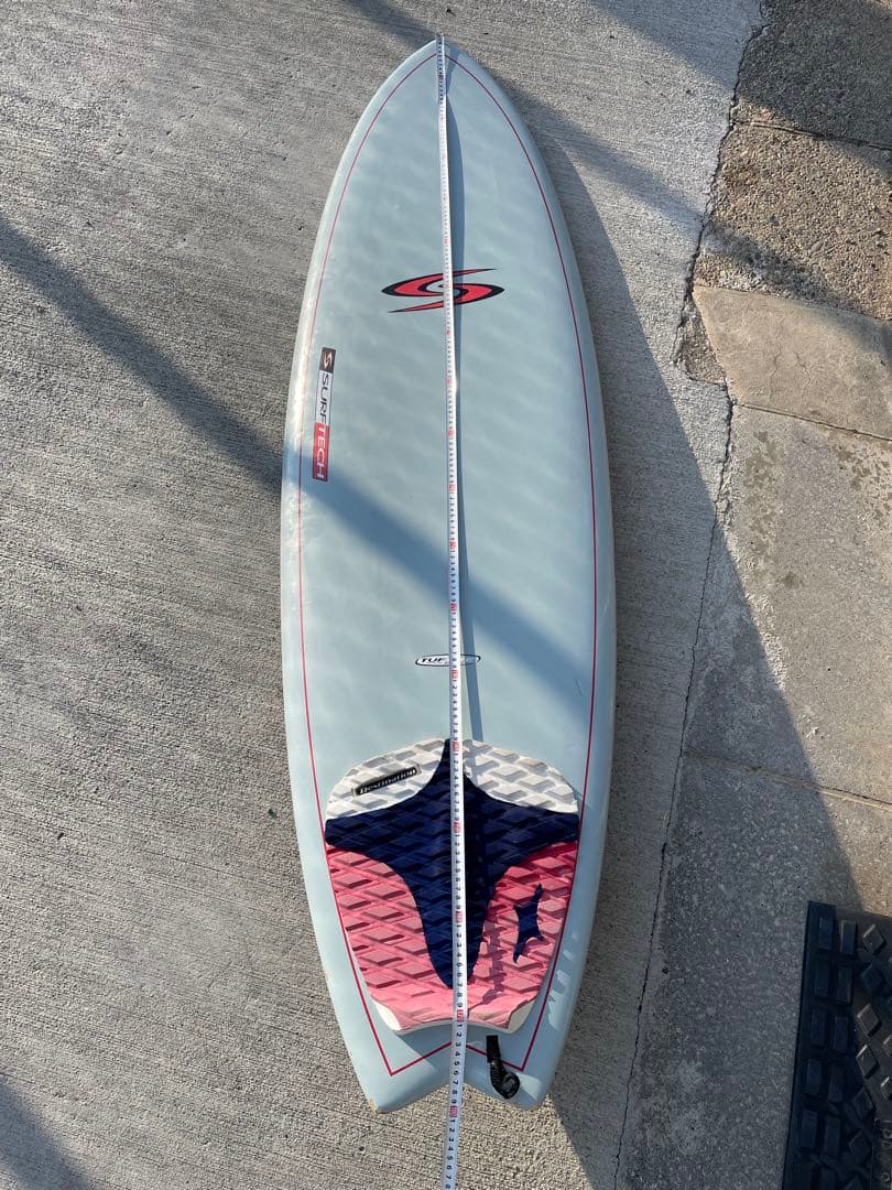 中古 SurfTech Tuflite ショートボード 水色