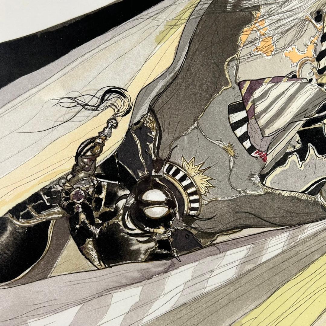 天野喜孝「彩」リトグラフ 直筆サイン入り 25号 大作 ファイナルファンタジー