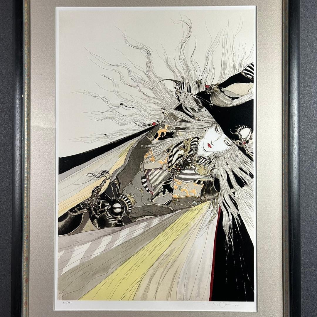 天野喜孝「彩」リトグラフ 直筆サイン入り 25号 大作 ファイナルファンタジー