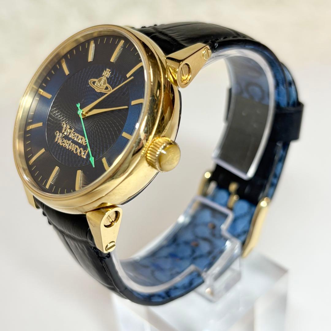 Vivienne Westwood 腕時計 VV065NVBK ネイビー 金 黒