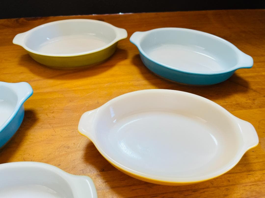 【未使用】　コーニング社　オールドパイレックス　PYREX 　グラタン皿　USA