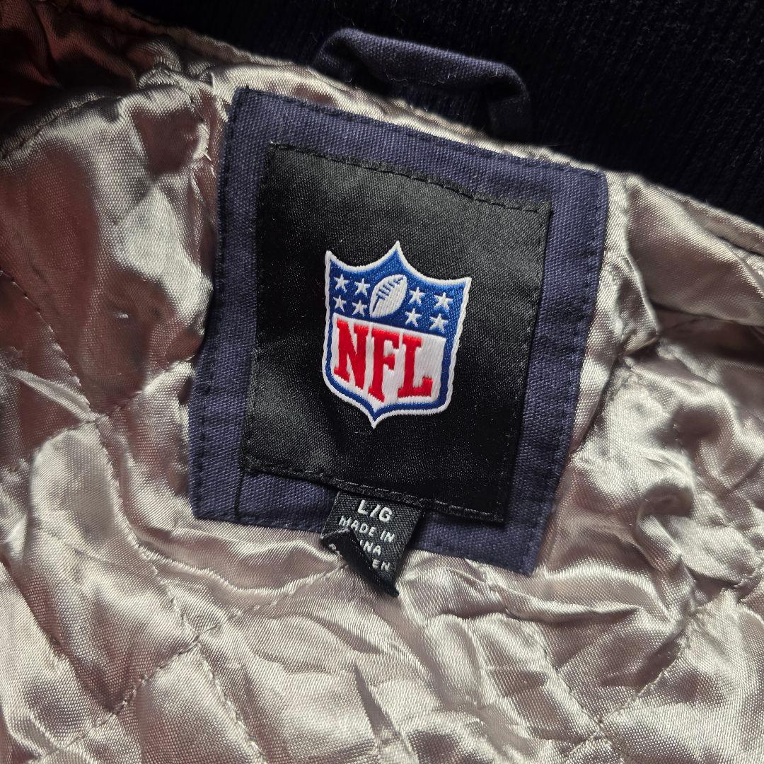 激レアNFLダラスカウボーイズスタジャンスーパーボウルアメフトフェード紺色古着L